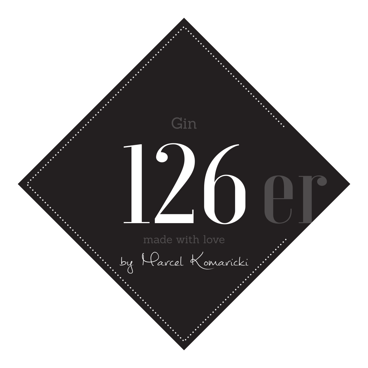 Gin126er Logo 100x100mm Sporttrikots ohneCutKontur